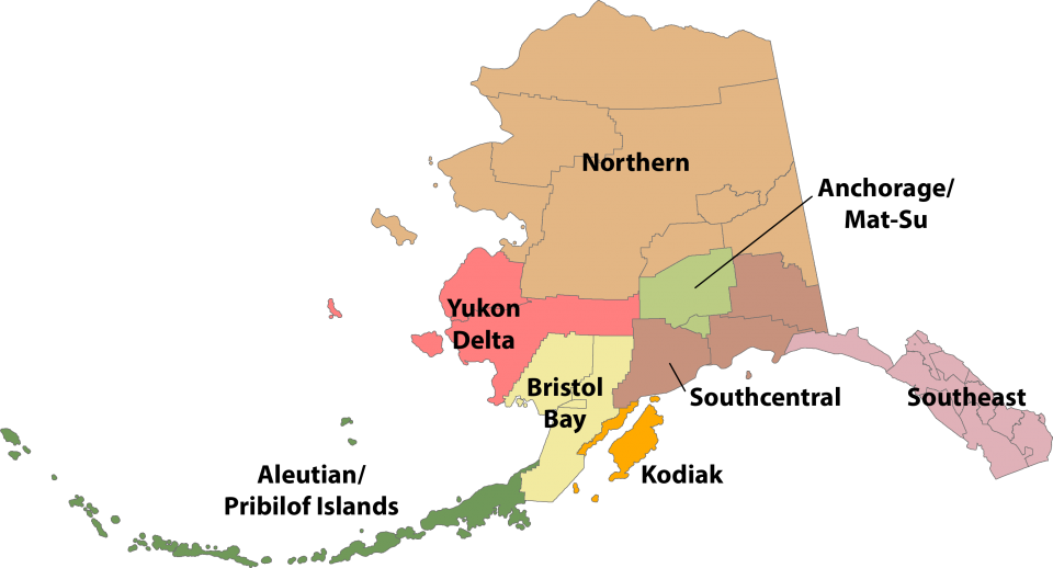 Alaska Seafood Regions