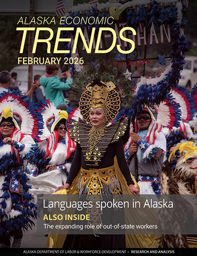Cover of current Alaska Economic Trends magazine