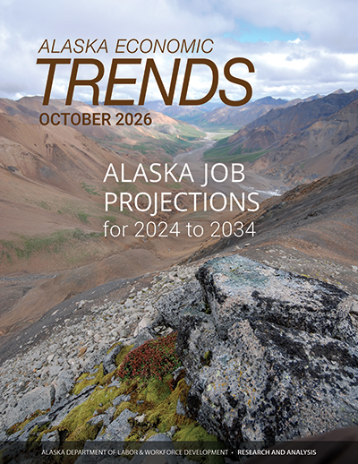 Cover of current Alaska Economic Trends magazine
