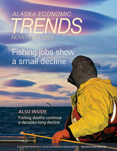 Cover of current Alaska Economic Trends magazine